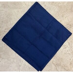 ColorBird Blue Geometric Jacquard Cloth Dinner Napkins Set of 8 Reusable